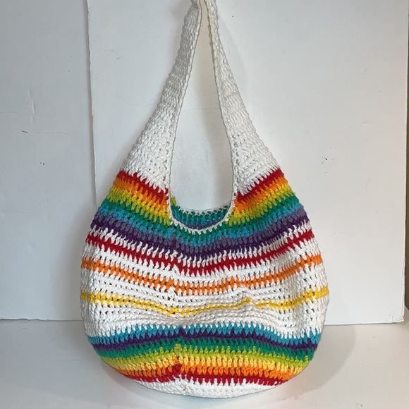 🌈Handmade Crocheted shoulder bag - Picture 2 of 14